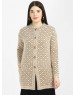 Women Long coat brown Front Design with button